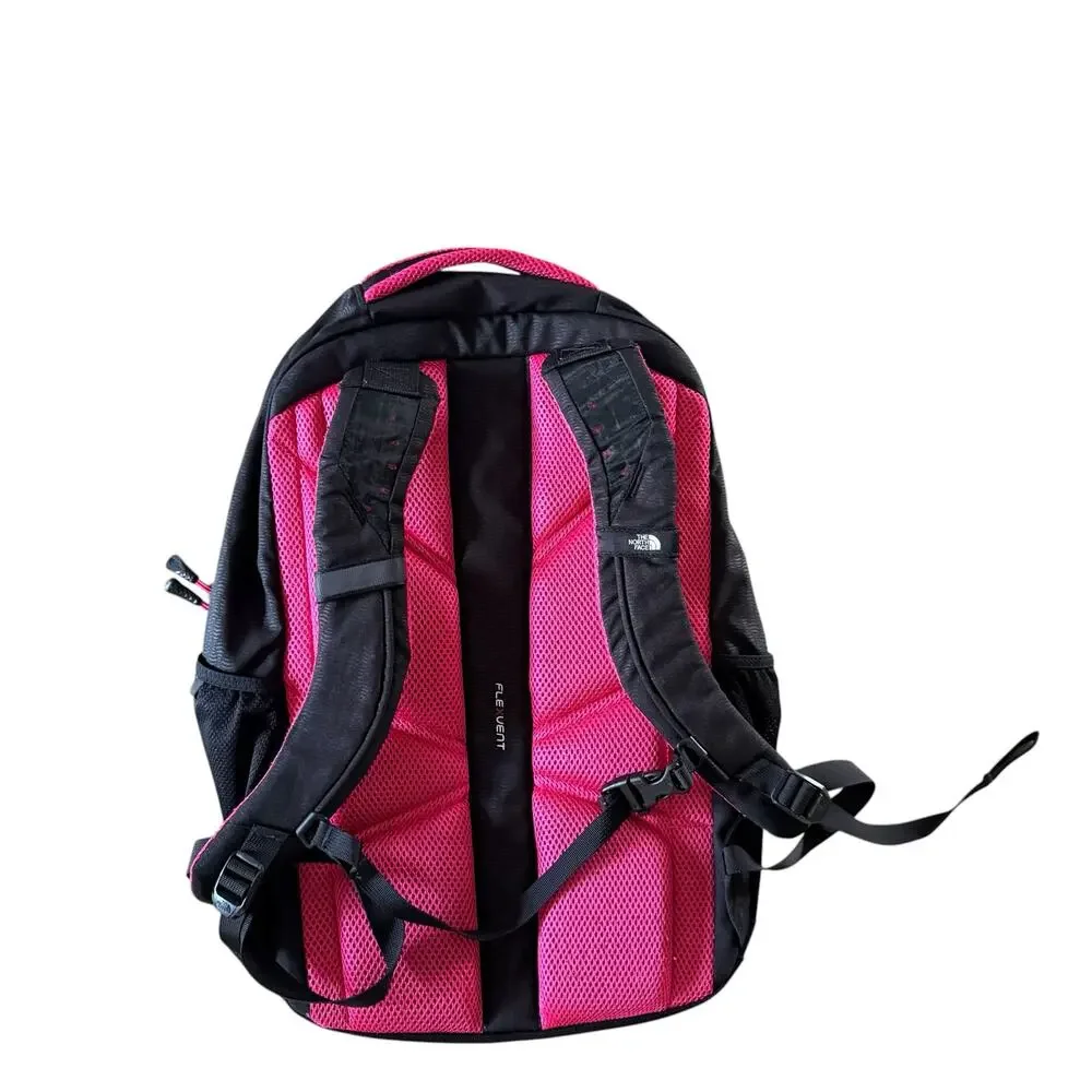 The North Face Padded Laptop Flexvent Vault Backpack Black/Pink